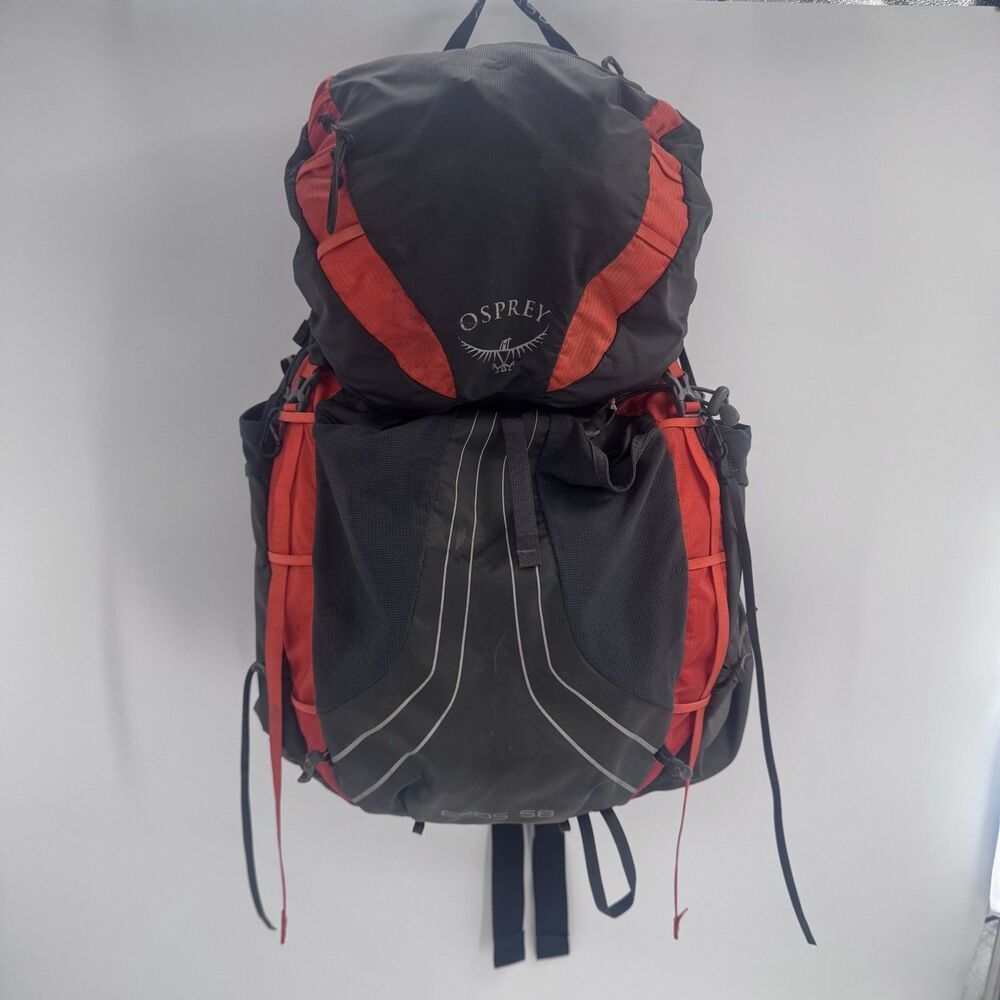 Osprey Exos 58 M Orange Black Backpack Lightweight Hiking Camping Outdoor